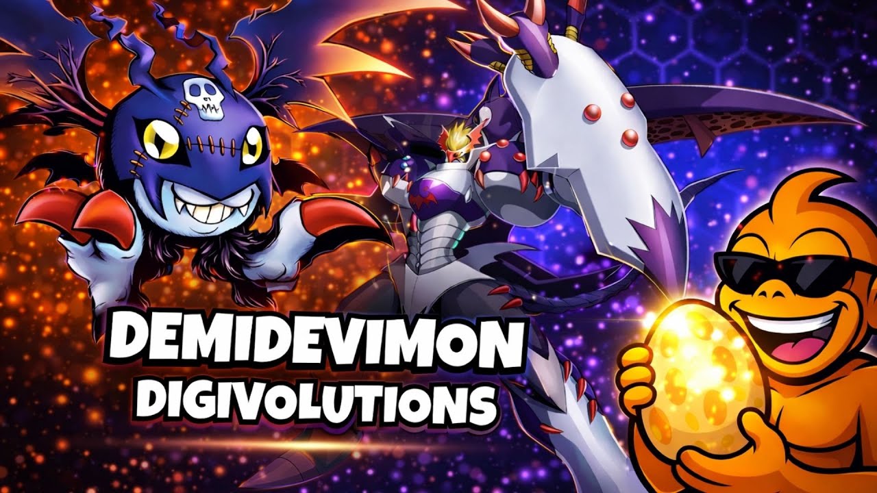 La Lignée Devimon et Myotismon : Chaque étape de Demidevimon vers sa puissance ultime