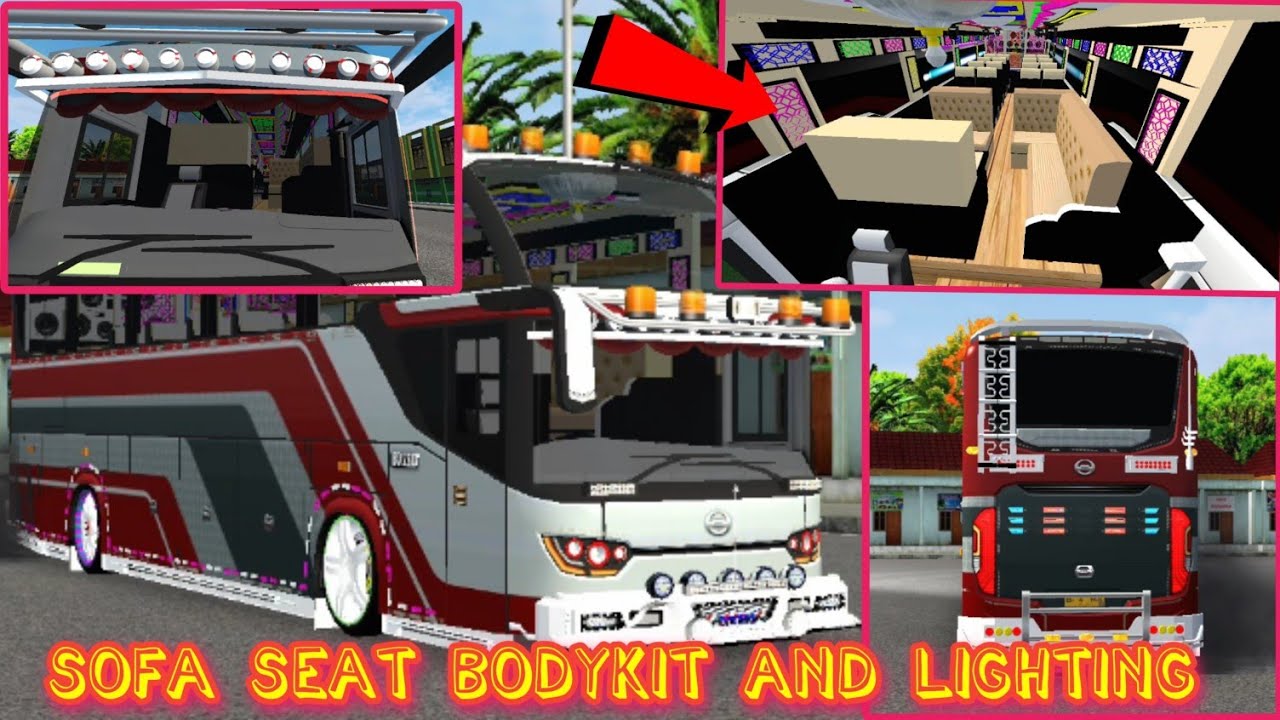 How to sofa seat in bussid 3.7|lighting file|body kit|sikandery bus|bus simulator indonesia||