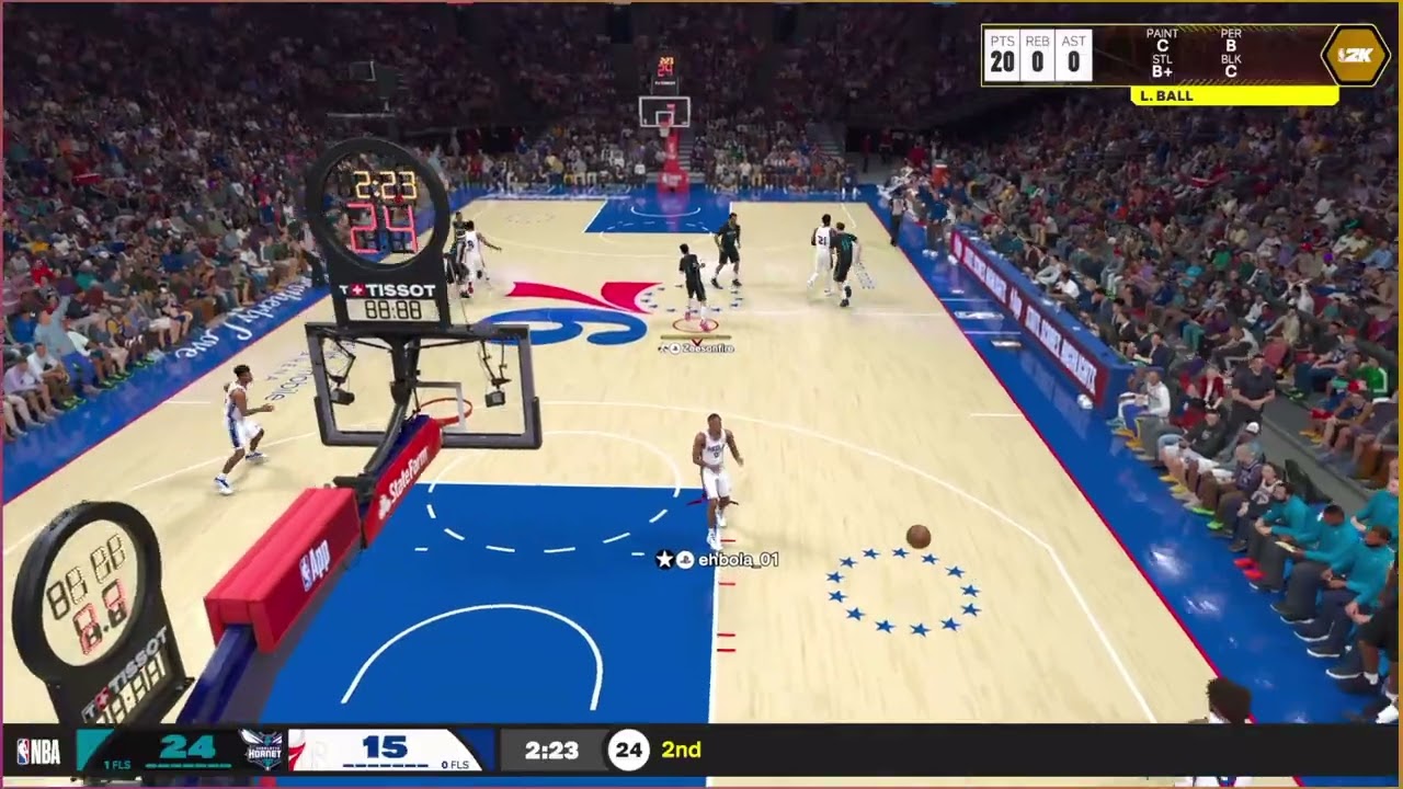 Play now online game play Hornets V 76ers NBA 2k26