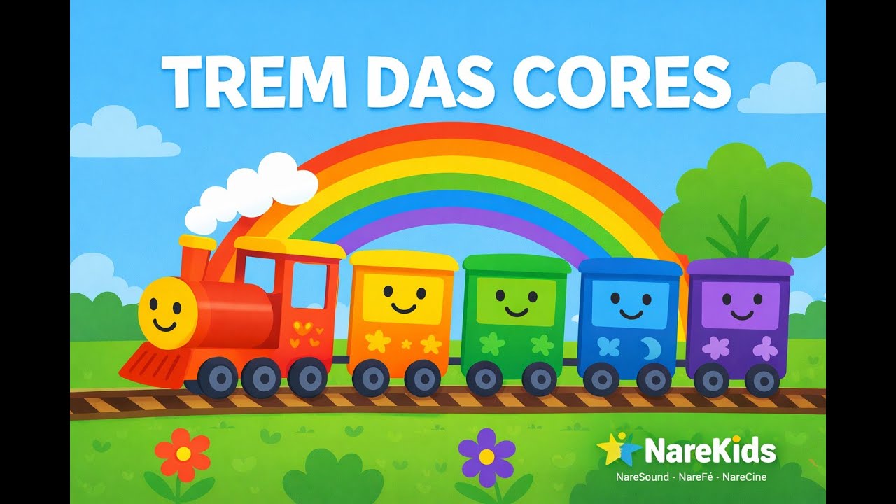 🚂🎨 O Trem das Cores | Música Infantil Educativa | Tito Alegria