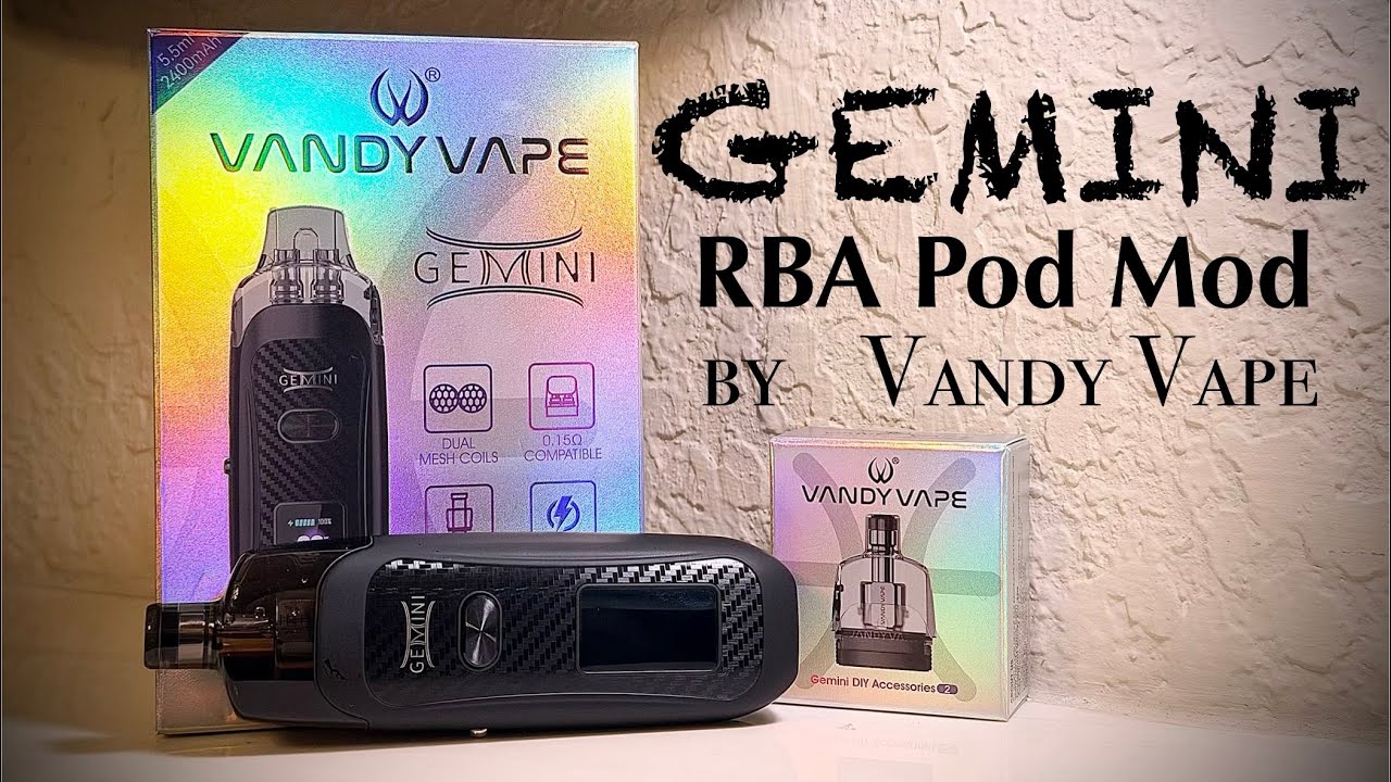 Gemini Pod Mod + RBA By Vandy V&aelig;p FULL Build N Wick Tutorial ♊️ 💥 