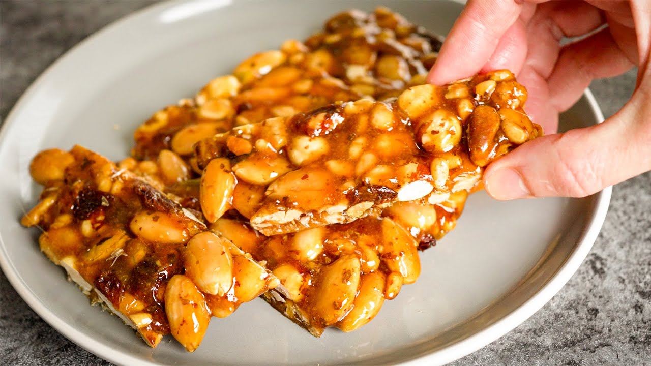 Beyond Nougat No Bake Nut Brittle with a Secret Ingredient Twist