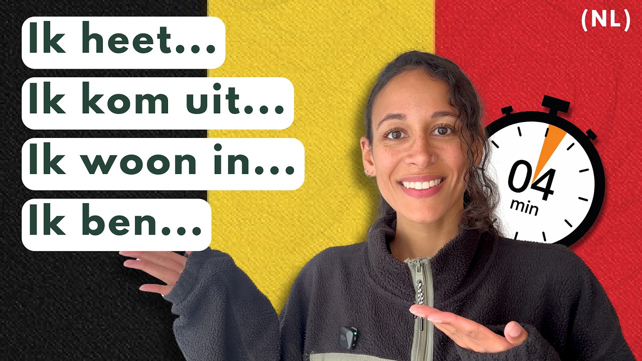 ⏱️ Leer NEDERLANDS in 4 MINUTEN: Jezelf voorstellen 🇧🇪🇳🇱