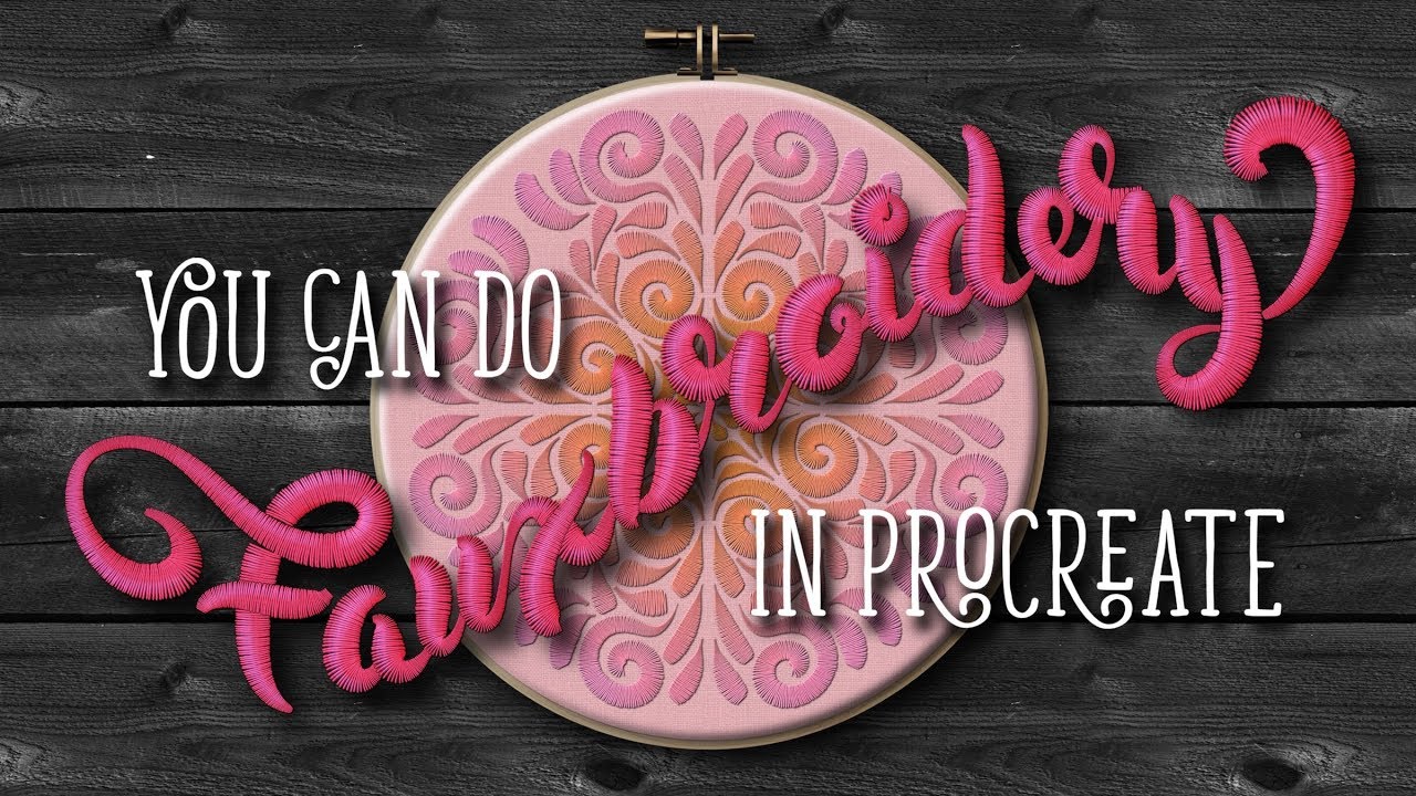 FAUXBROIDERY Realistic Embroidery in Procreate on iPad