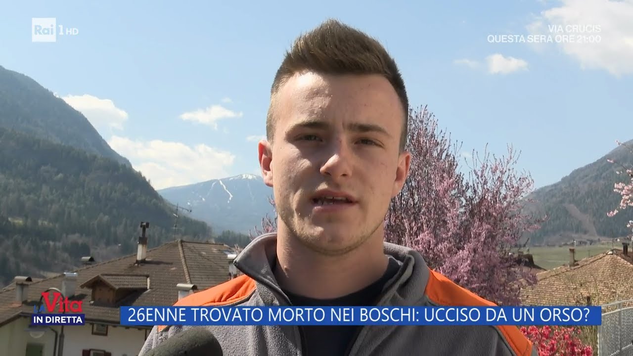 26enne trovato morto nei boschi: ucciso da un orso? - La Vita in diretta - 07/04/2023