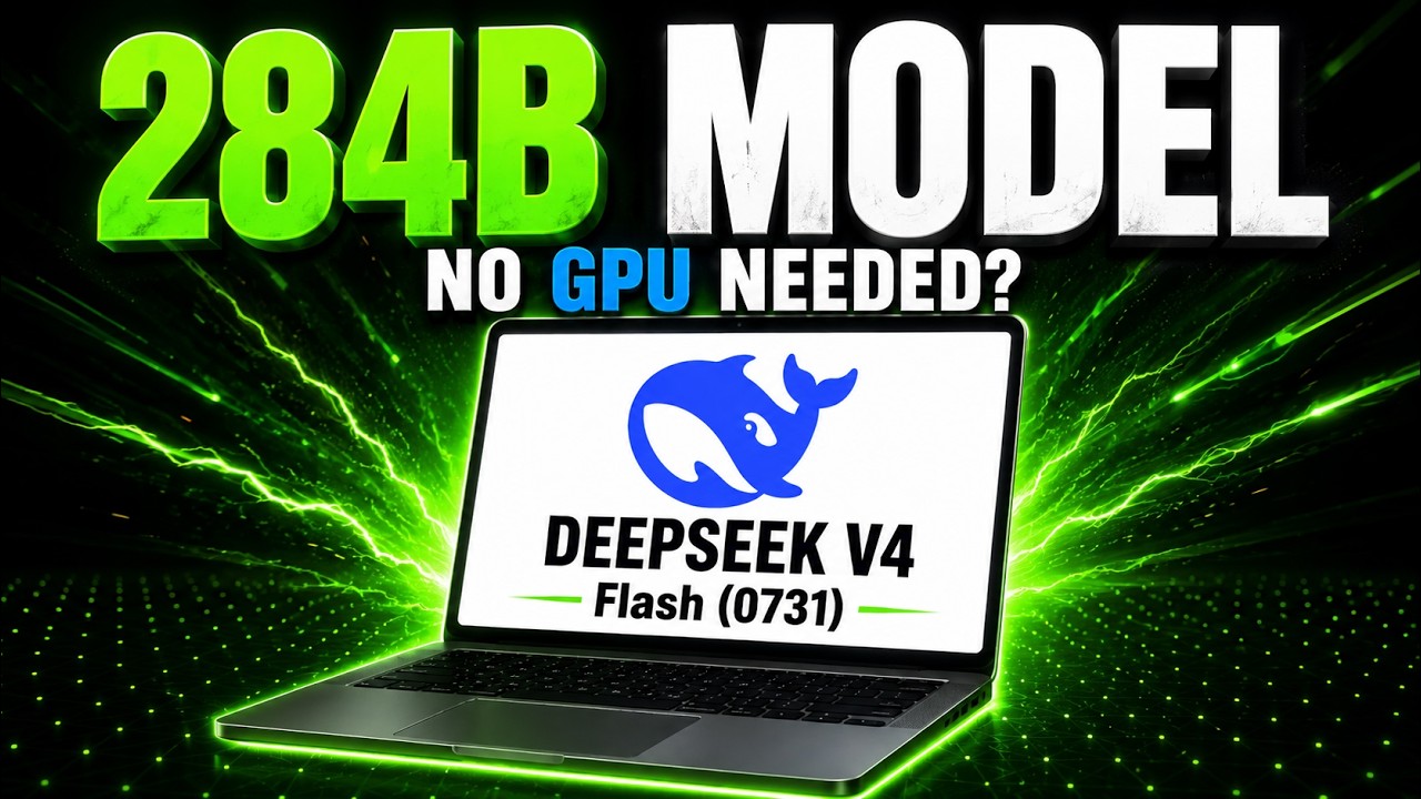 DeepSeek V4 Flash на локальном ПК (без видеокарты?)
