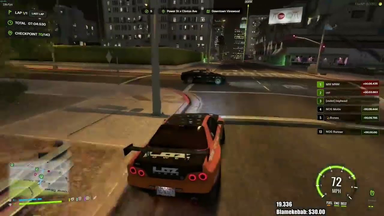 Чава снова участвует в напряженной гонке с MW MNM в режиме No Phasing Race | Prodigy RP | GTA | CG