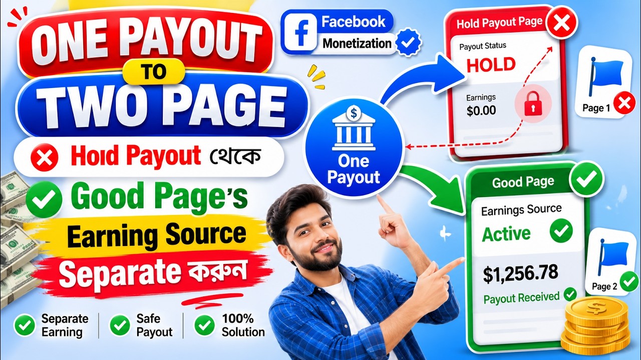 One Payout Two Pages | Hold Payout থেকে Good Page's Earning Source Separate করুন