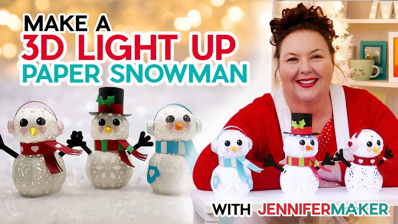 3D Light Up Snowman for Christmas, Valentine's Day, or Winter!