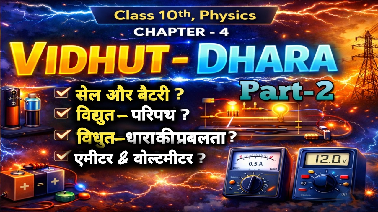 Cell Aur Battery | Electric Circuit | Ammeter Voltmeter | Class 10 Physics Ch-4 Part-2 | #BSEB