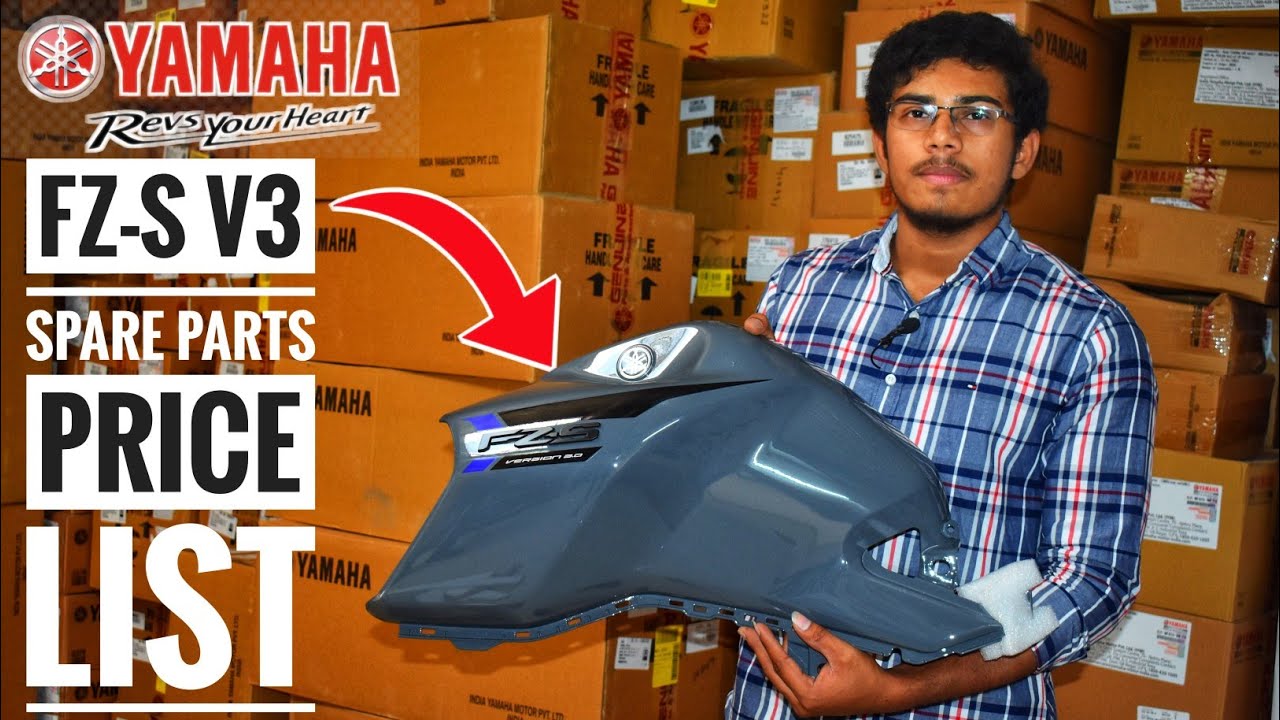 Yamaha FZ-S V3 BS-6 Model Spare Parts Price List// Yamaha Genuine Spare Parts//BvjTech