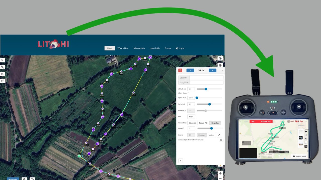 From Litchi to waypoint mission for your DJI Air 3 / DJI Air 3S / DJI Mini 4 pro