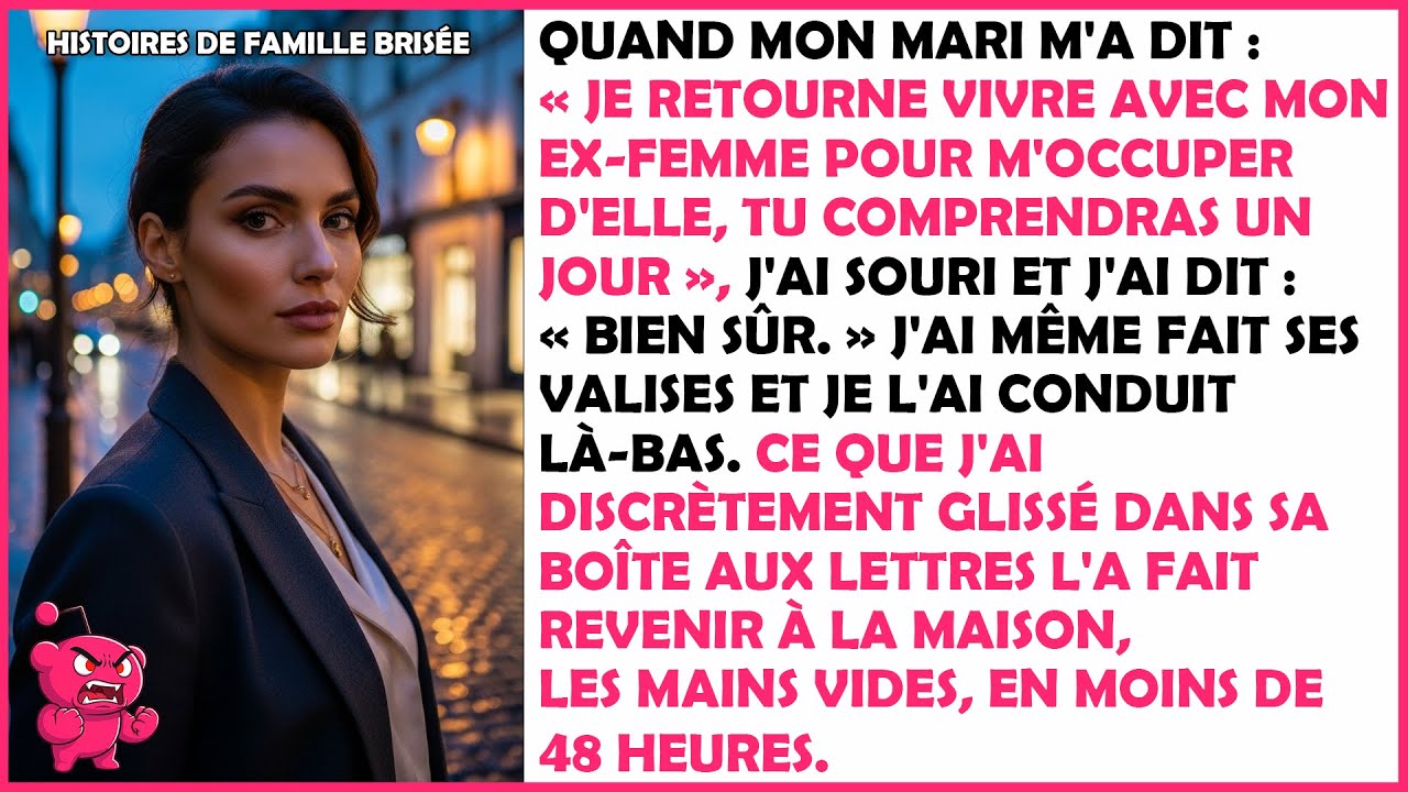 Mon mari est parti pour son ex — mon geste élégant l’a fait revenir les mains vides.