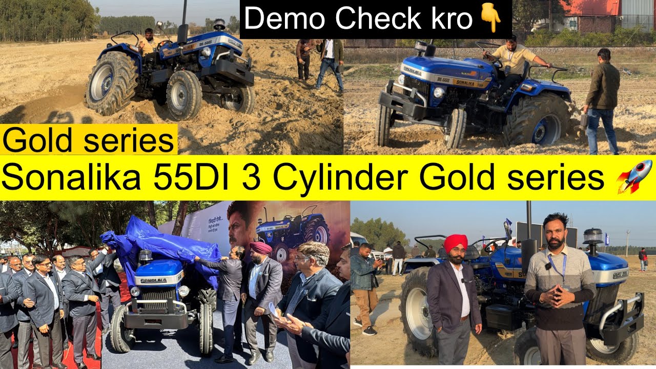 Sonalika 55DI Launch 🚀 50 HP tractor 46 HP PTO power,Full review and Drive video,ਕਰਤਾ ਧਮਾਕਾ 💥 