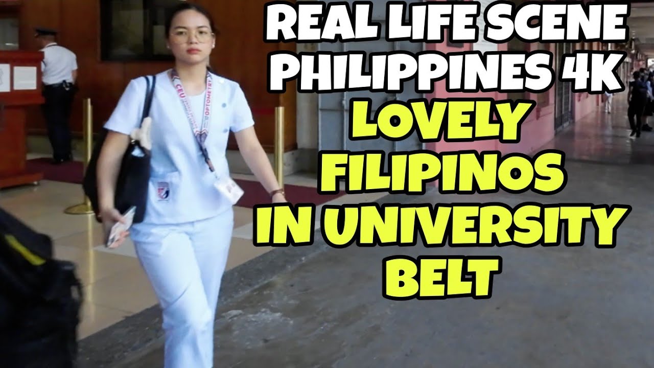 LOVELY FILIPINOS IN UNIVERSITY BELT SAN RAFAEL MENDIOLA MANILA WALKING TOUR IN PHILIPPINES 4K