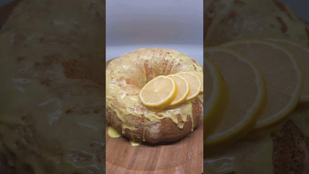 Moroccan Lemon Cake (Recipe in Description) #baking #viral