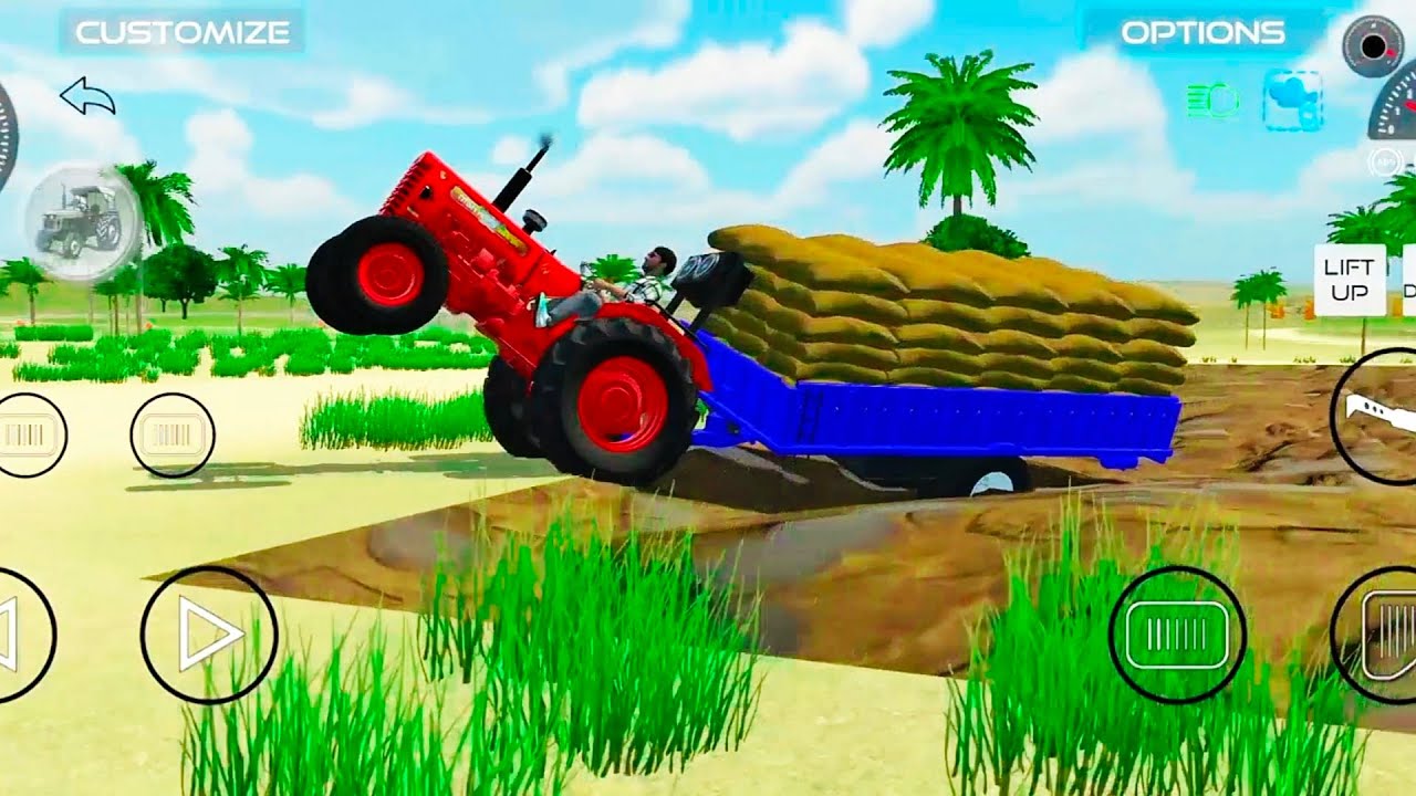 Tractor fasa kichad me 🚜🚜😔😔 Indian vehicles simulator 3D game #yt #youtube #video #tractor #gaming 