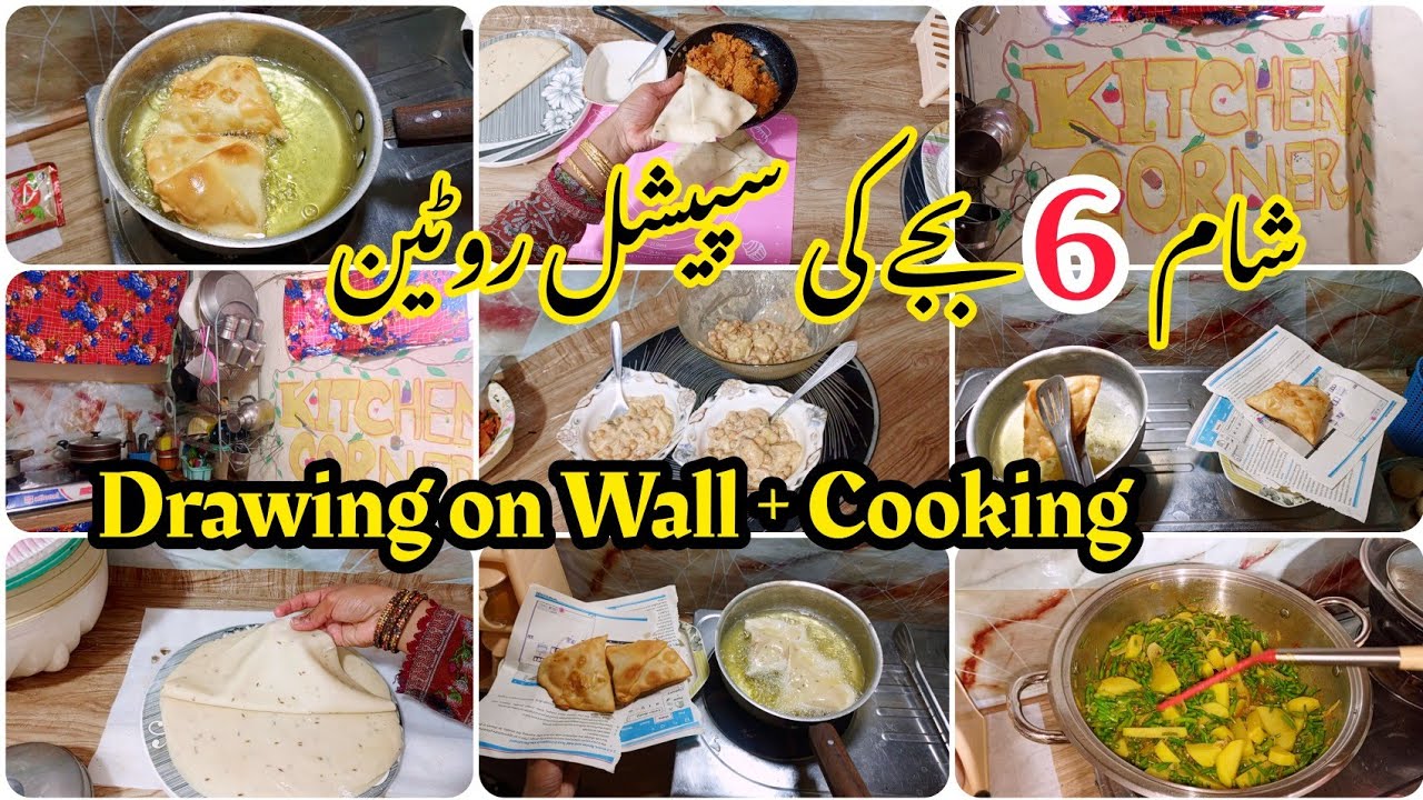Kitchen Disaster 😅 Kids Wall Art + Homemade Samosas & Aloo Mongre | Mom Daily Vlog
