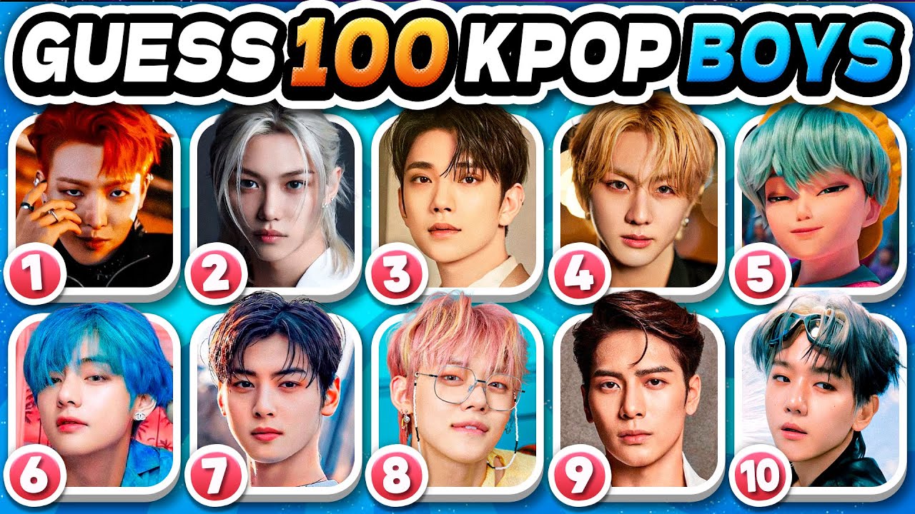 GUESS 100 MALE KPOP IDOLS ✨💙 Guess Kpop Idol in 3 Seconds | Kpop Game 2025