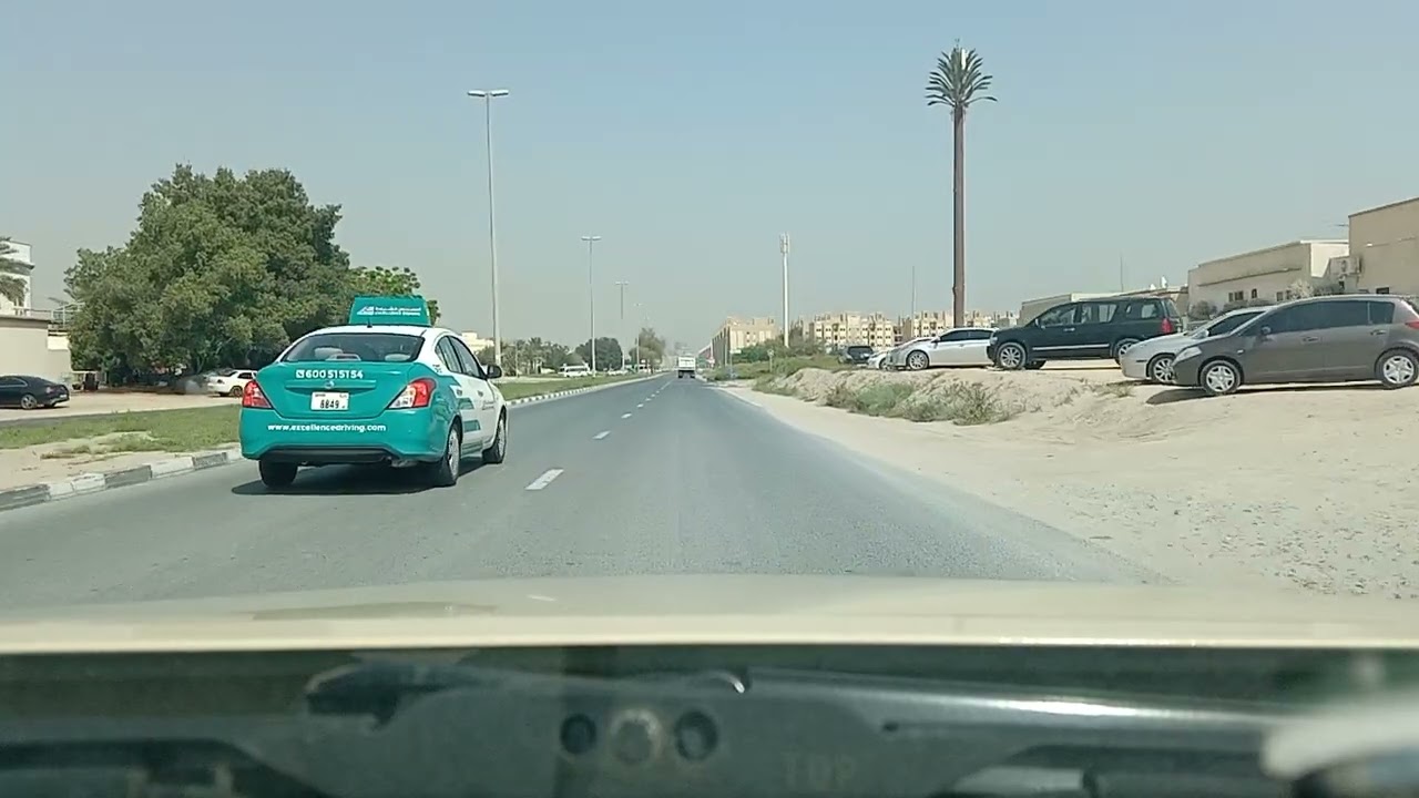 RTA road test alqusais passing tips.test route part 5