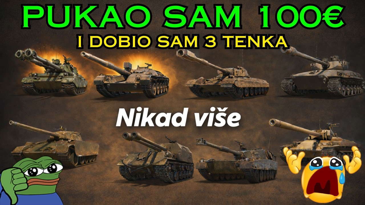 PUKAO SAM 100€ I DOBIO 3 TENKA || SPENDING 100€ and get 3 TANKS || Lunar new year