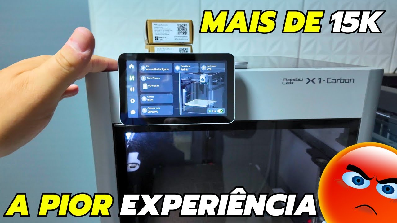 MINHA PIOR EXPERIÊNCIA COM UMA IMPRESSORA 3D DE MAIS DE 15 MIL REAIS