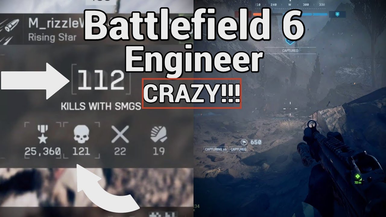 Battlefield 6 CRAZY GAMEPLAY!!! (Engineer)