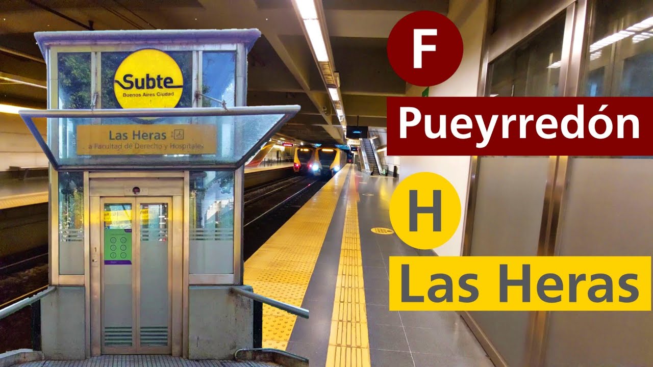 Ingresando a Las Heras (Línea H) (Futura Línea F) | Subte de Buenos Aires