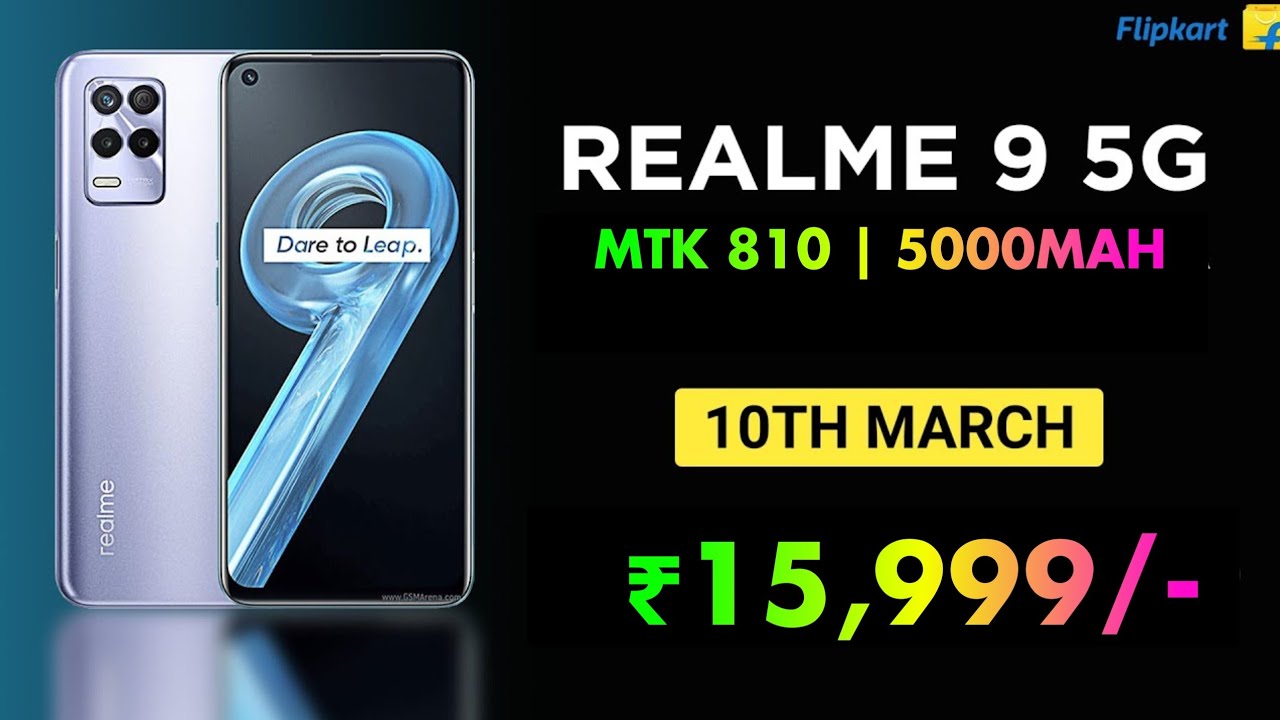 🔥REALME 9 5G - FULL SPECIFICATION, RENDERS, PRICE INDIA LAUNCH