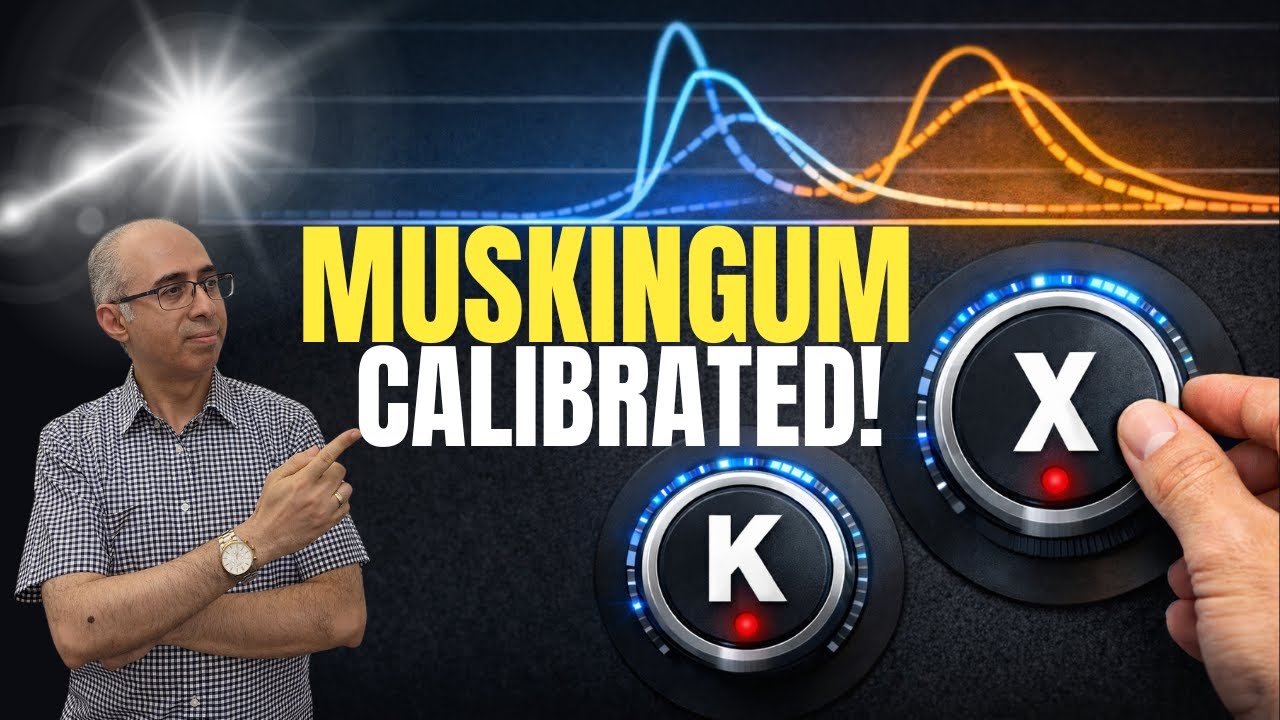 How to Calibrate Muskingum Parameters K & X using Excel Solver
