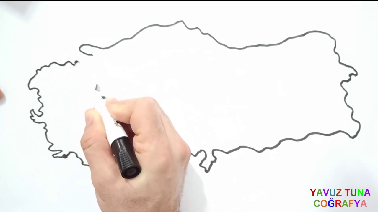 T&Uuml;RKİYE HARİTASI &Ccedil;İZİMİ #harita#t&uuml;rkiyeharitası#geography#map