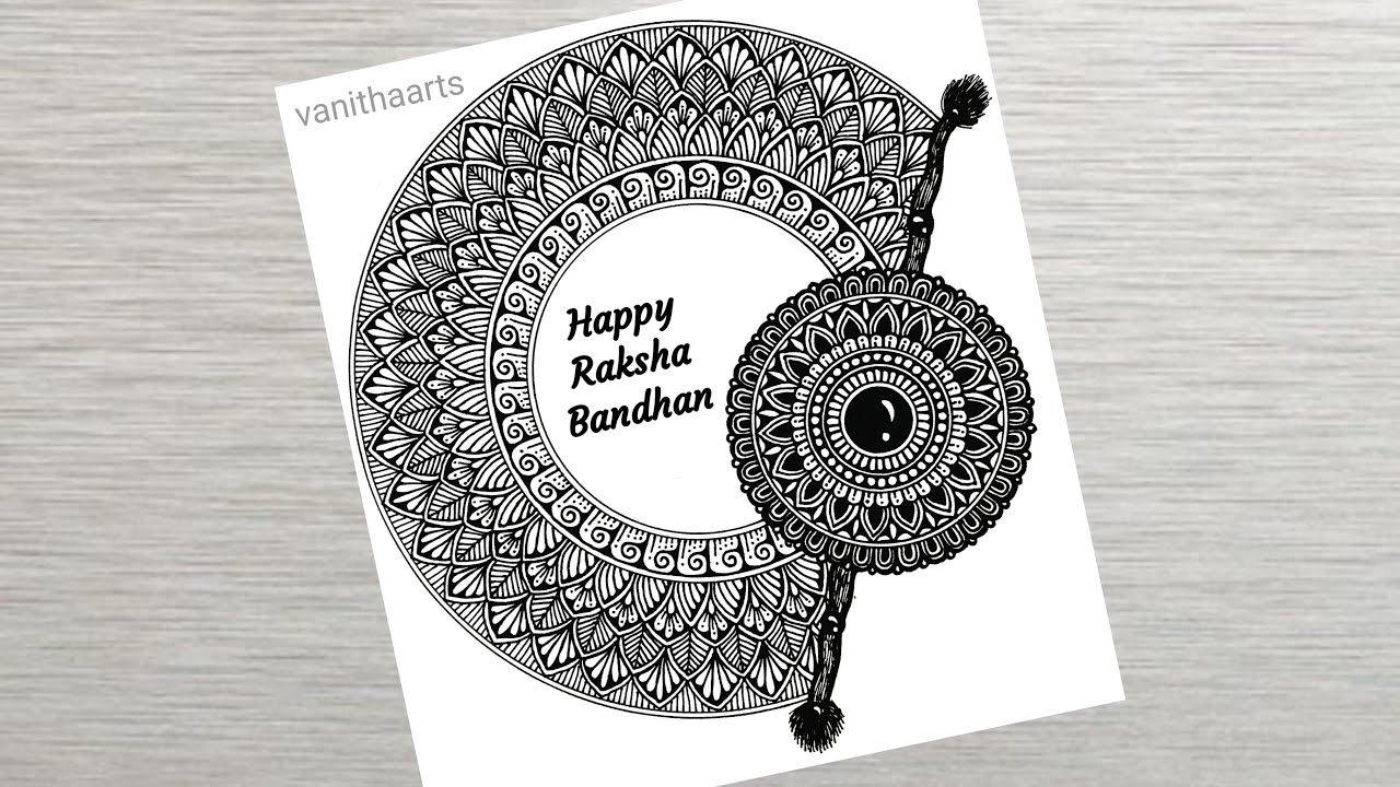 Raksha Bandhan Mandala Art | How to draw Mandala for Beginners #happyrakshabandhan #vanithaarts