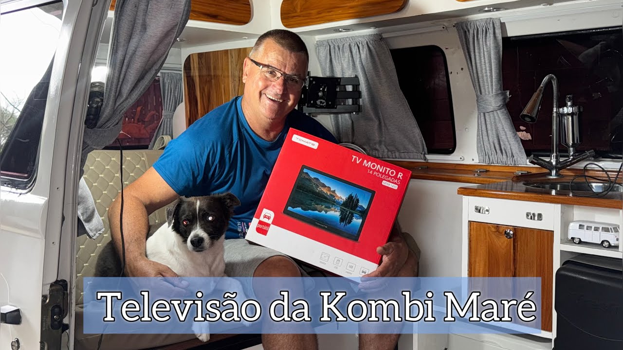 Instalando Televisão Portátil na Kombi Maré / 12V