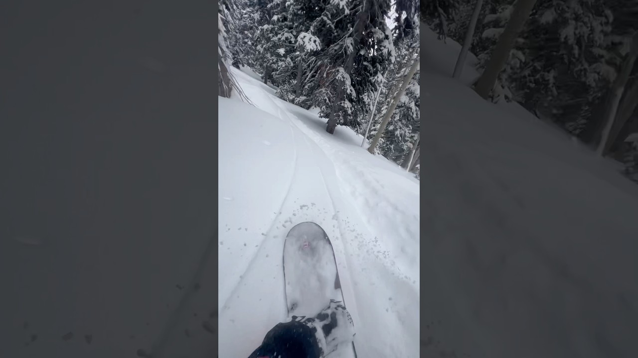Pow days in Utah #snowboarding #powday #parkcity #winter