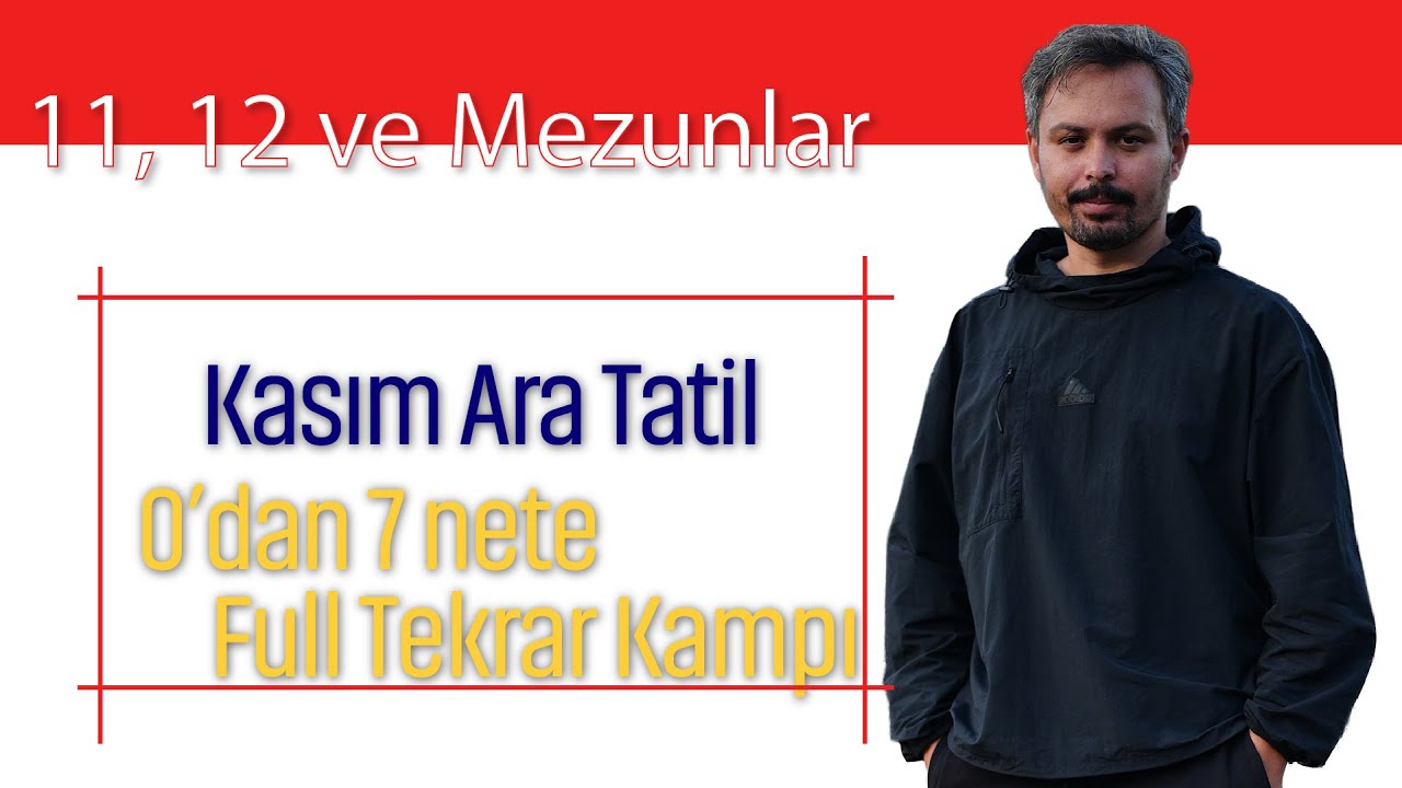 Kasım Ara Tatilde TYT Kimya Bitiriyoruz (Tekrar Ediyoruz) + PDF
