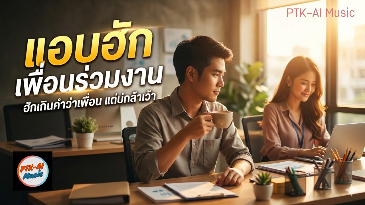 แค่เพื่อนร่วมงาน 📀 เพลงลูกทุ่งแอบรัก PTK-AI Music