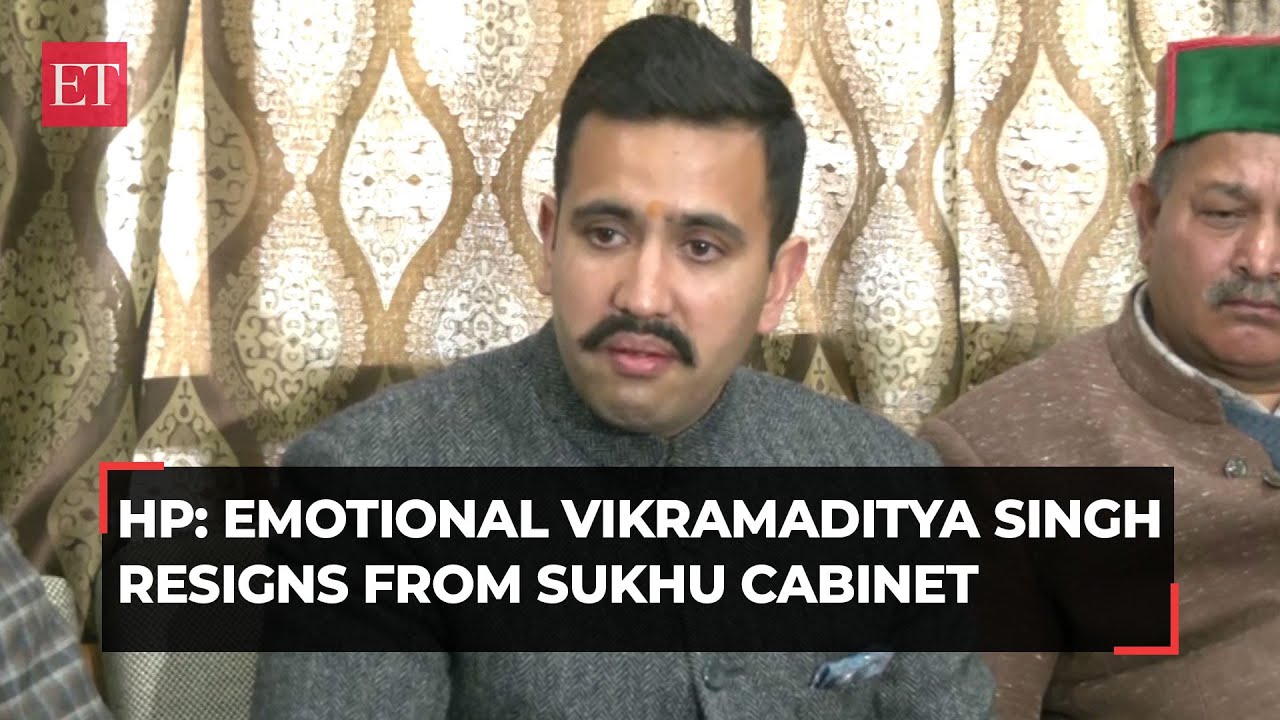 Himachal Congress leader Vikramaditya Singh gets emotional as he resigns: 'Felt humiliated'