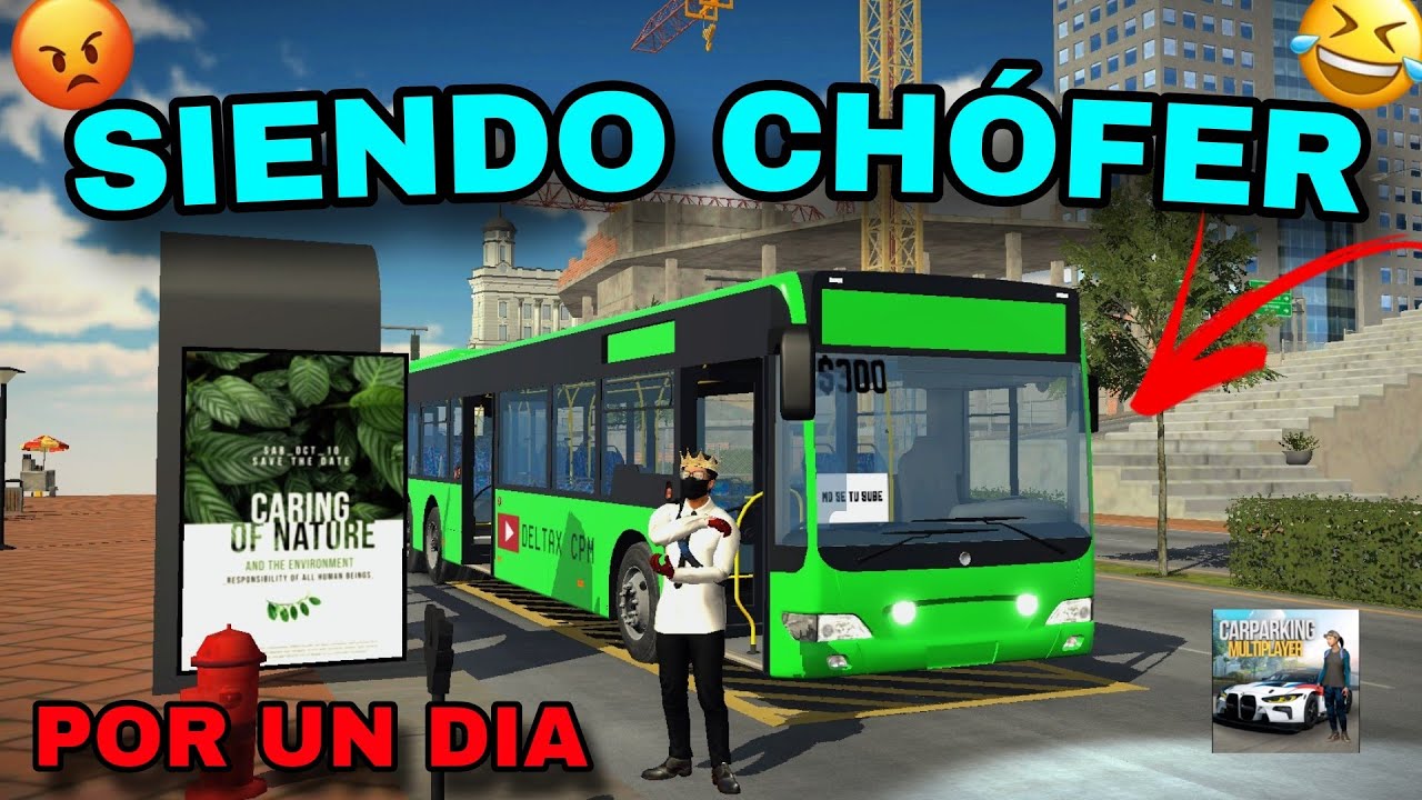 SIENDO BUEN CHÓFER DE BUS POR UN DÍA EN Car Parking Multiplayer 🤣🔥