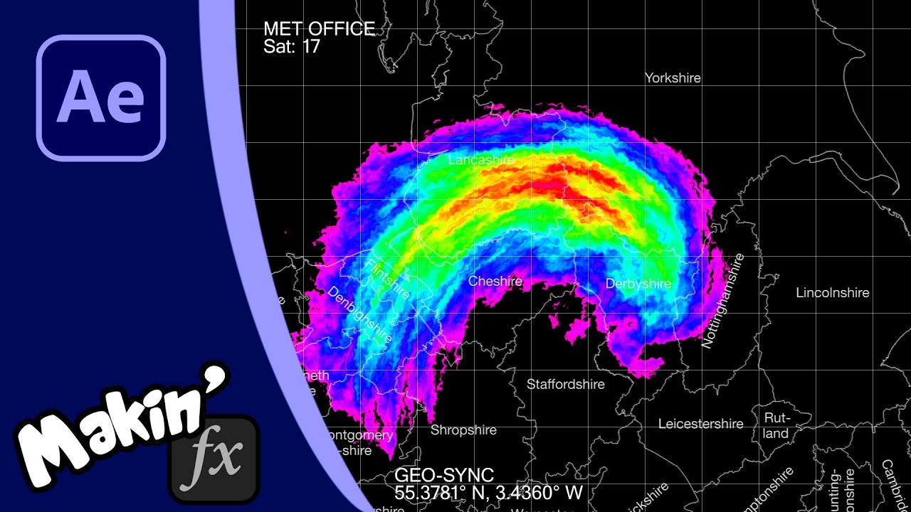 Create a Doppler Weather Radar display in After Effects