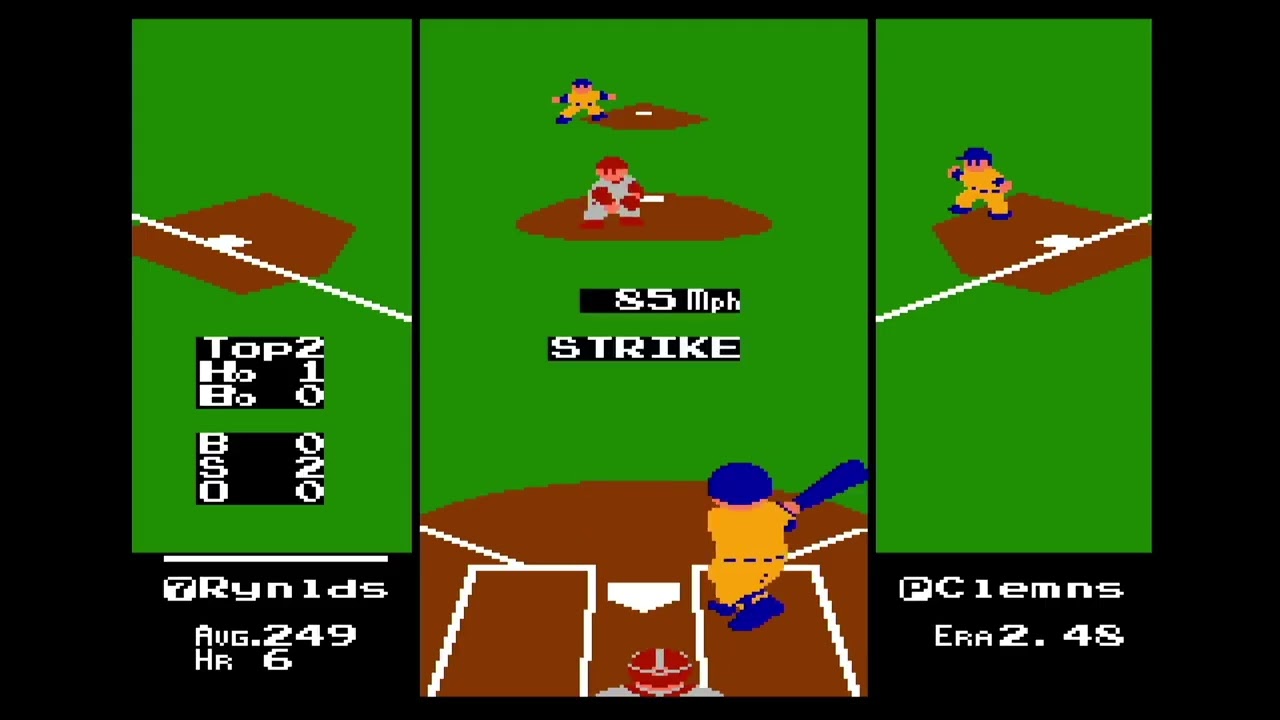 R.B.I. Baseball [Tengen Official Gray Cart] (Nintendo Entertainment System) Game Play Video
