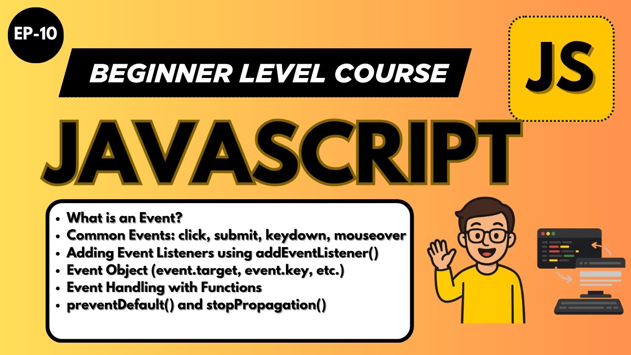 Events in JavaScript | JavaScript events | event handling |JavaScript 👨🏿‍💻 tutorial in Hindi 2026