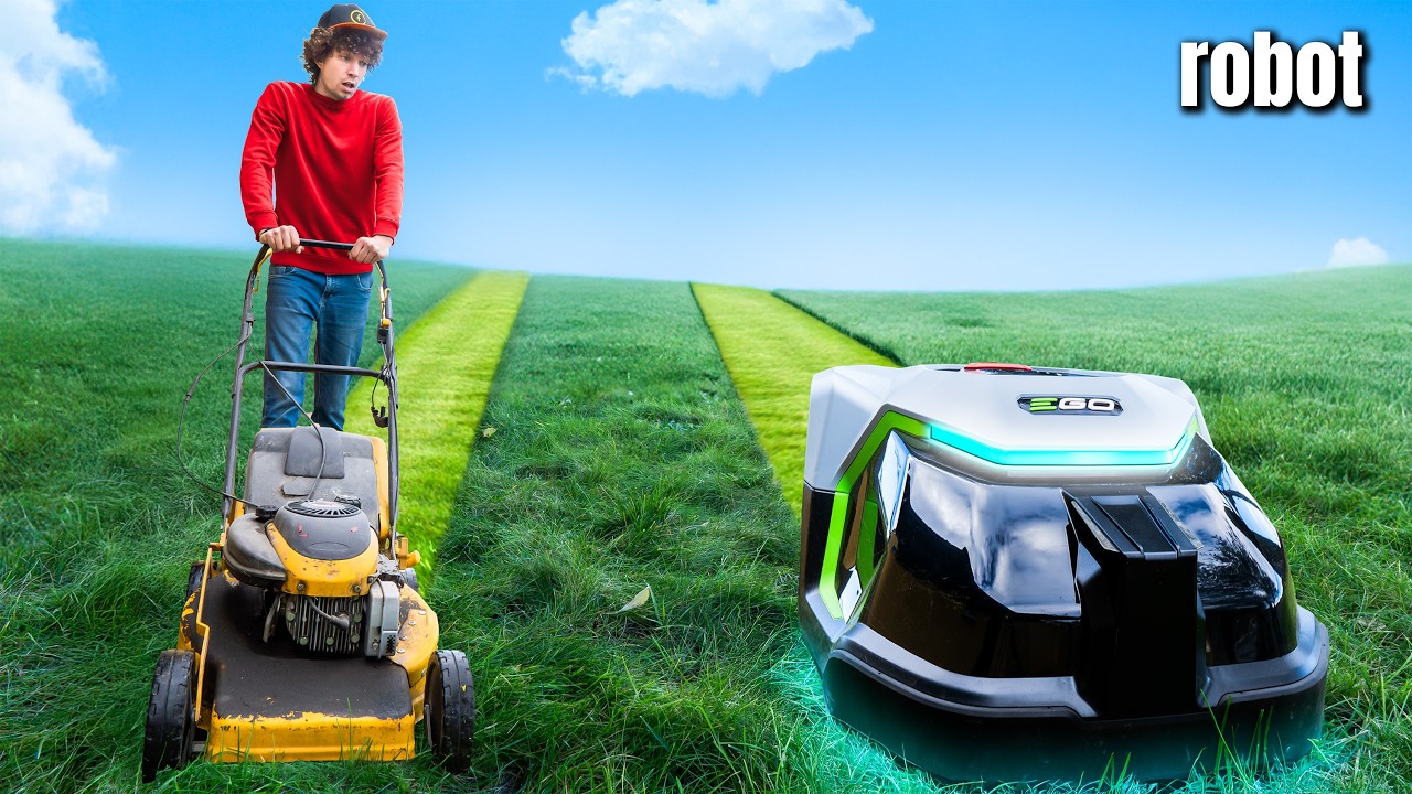 HO LIBERATO un ROBOT TAGLIAERBA in GIARDINO