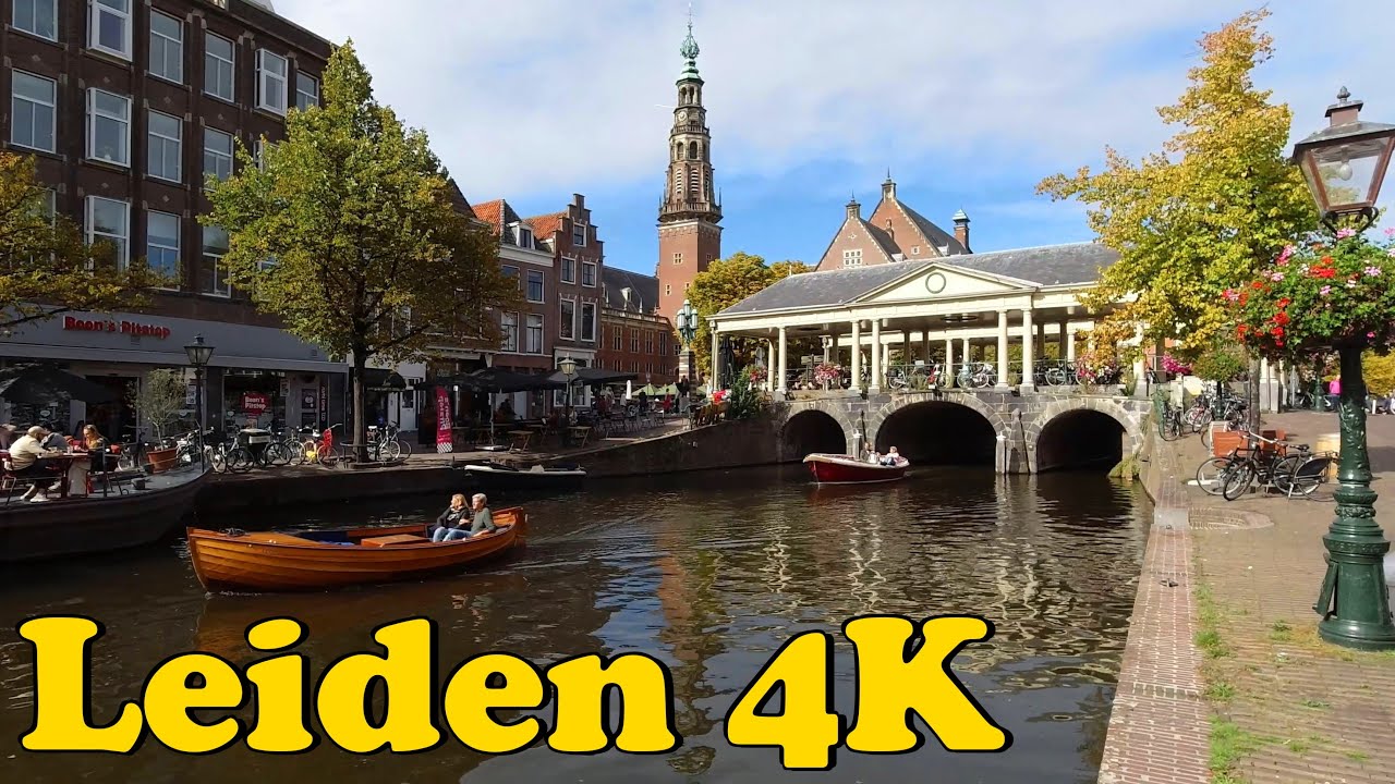 Leiden, Netherlands Walking tour [4K].