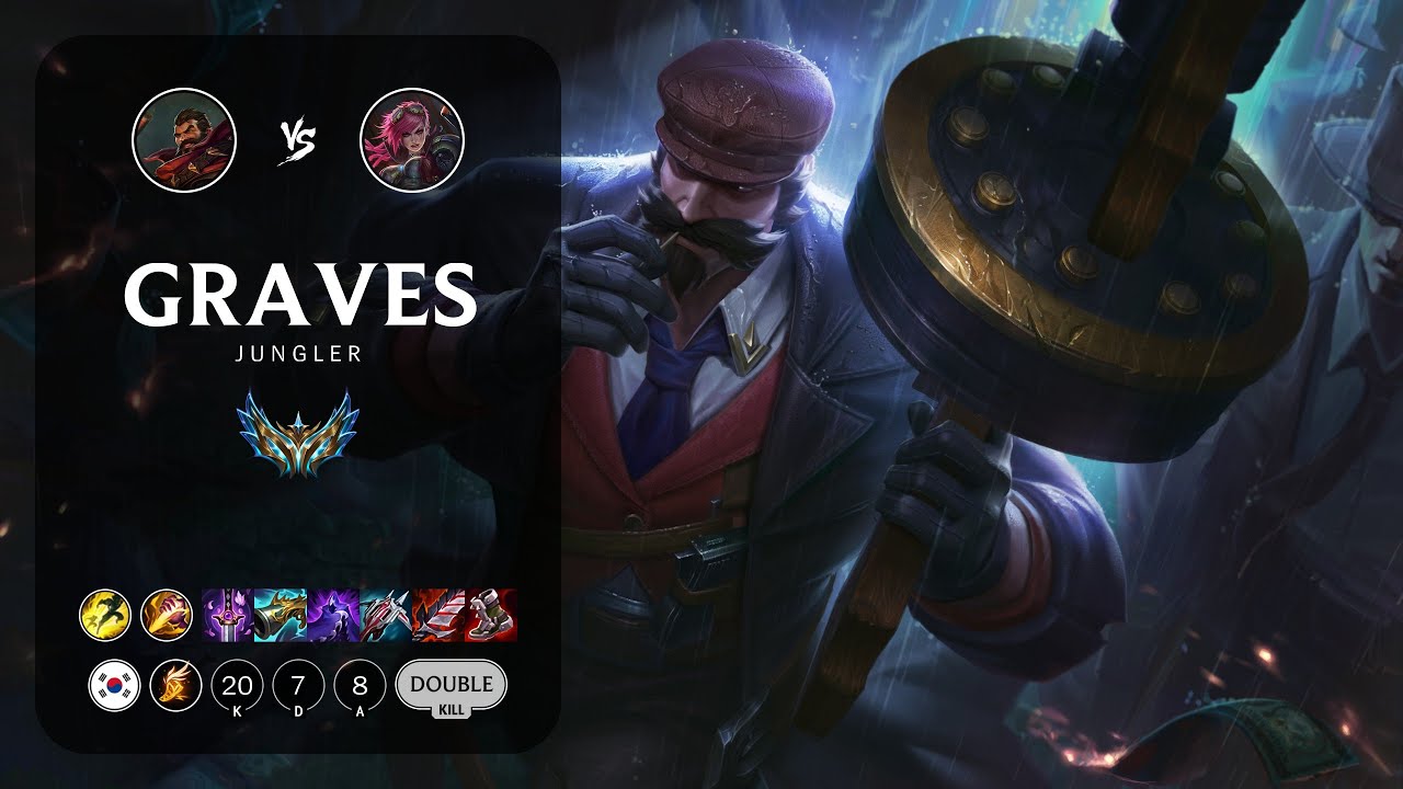 Graves Jungle vs Vi - KR Challenger Patch 13.24