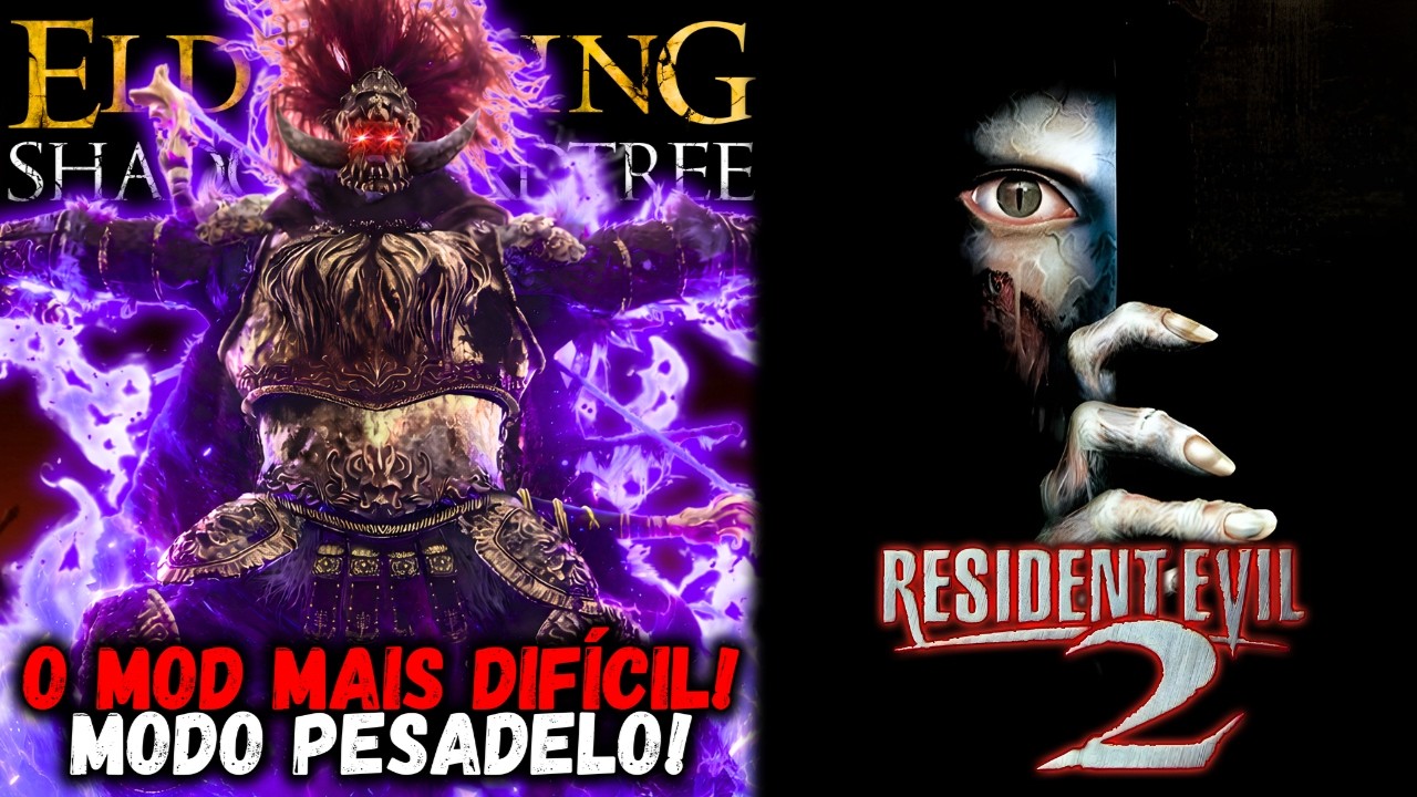ELDEN RING MODO PESADELO! NIGHTMARE SEED! E depois Resident Evil 2 Clássico!