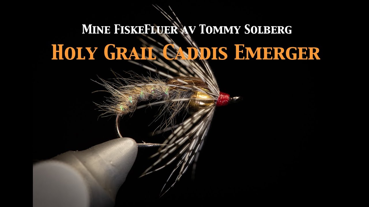 Holy Grail Caddis Emerger. Mine fiskefluer, fluefiske, vårflue, tørrflue, nymfe og imitasjonsfluer
