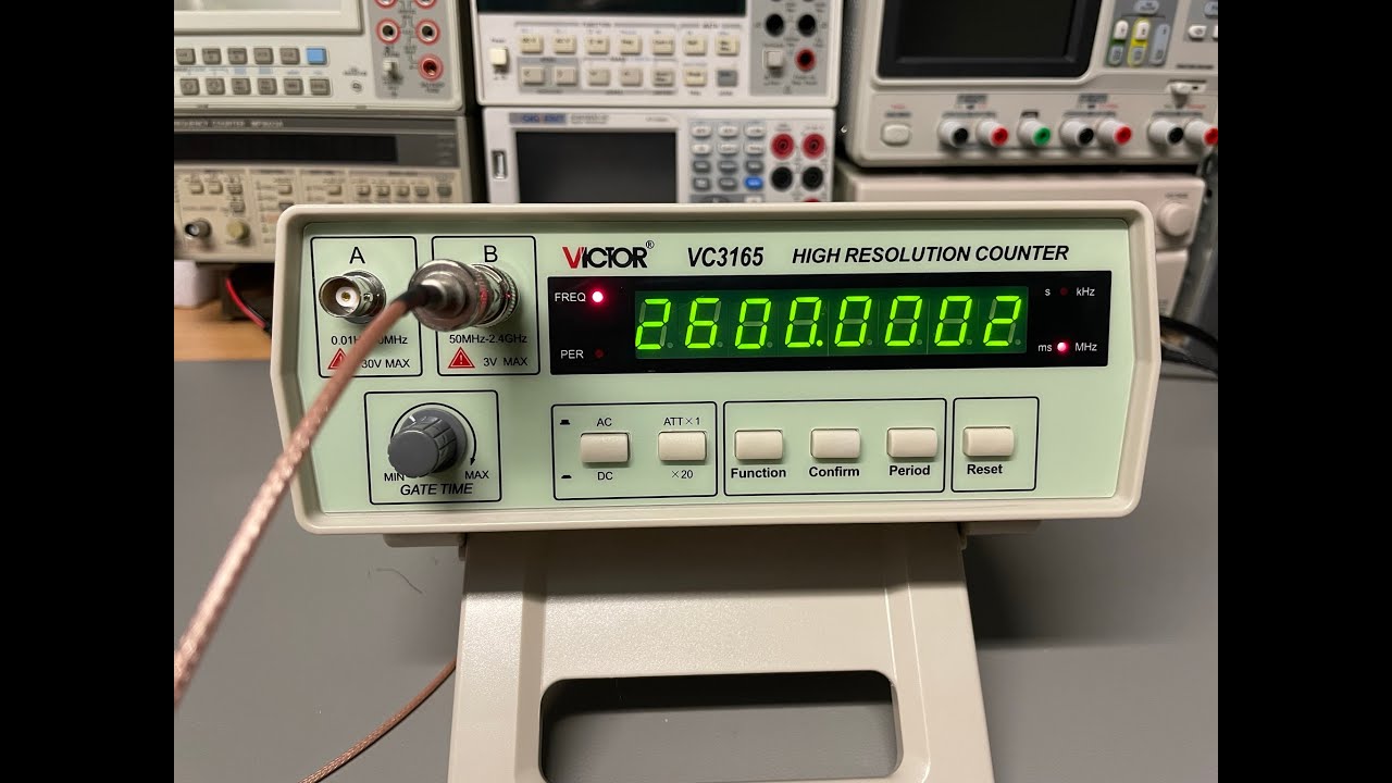 #282 Victor VC 3165 Frequency Counter 2.4 GHz - Teardown Calibration