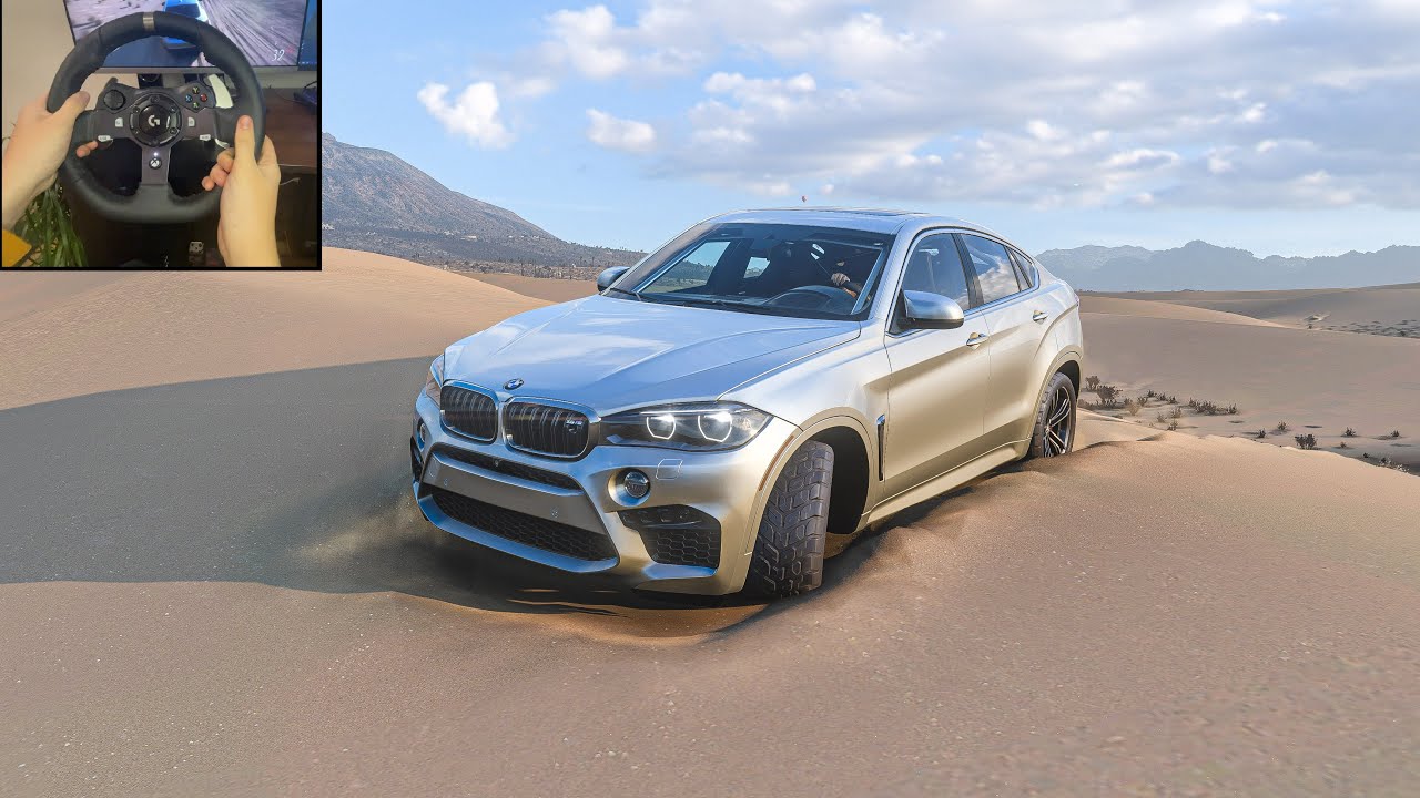 BMW X6 M |Offroading in Desert - Forza Horizon 5 | Logitech g920 gameplay