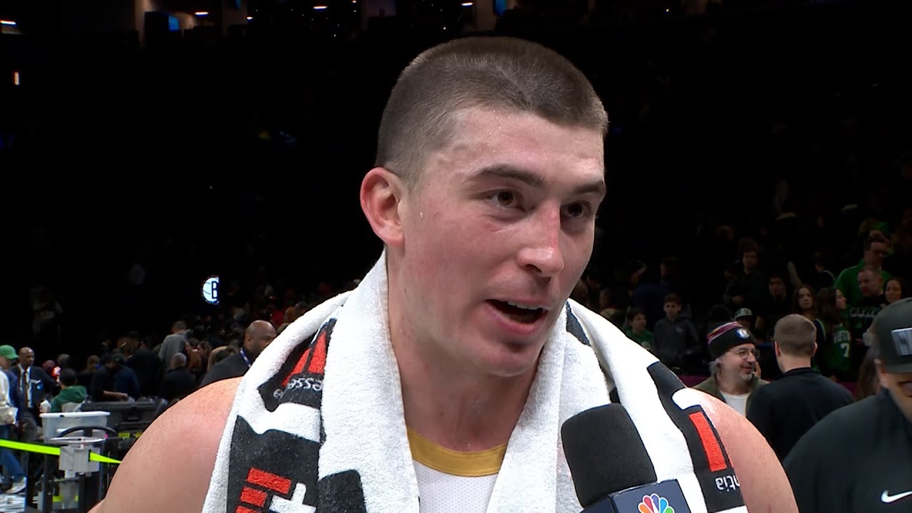 Payton Pritchard on Celtics' double OT thriller in Brooklyn