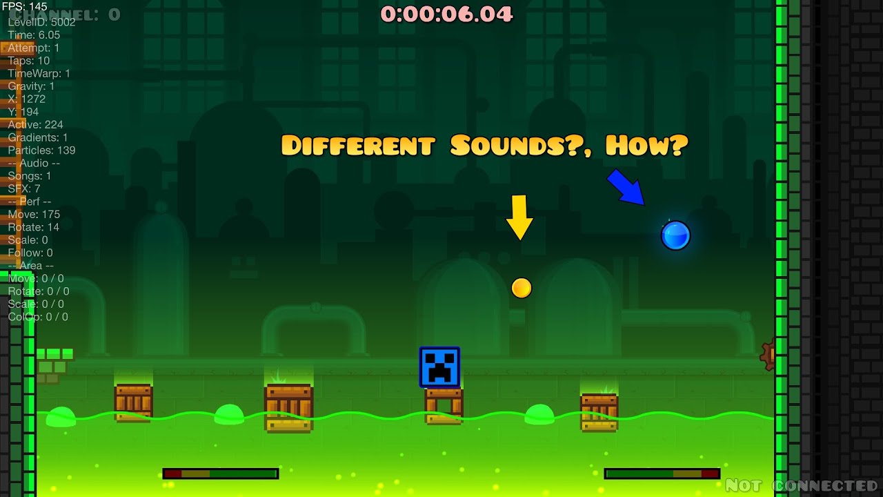 Geometry Dash Tutorials: Pickup Coins with Different Sounds